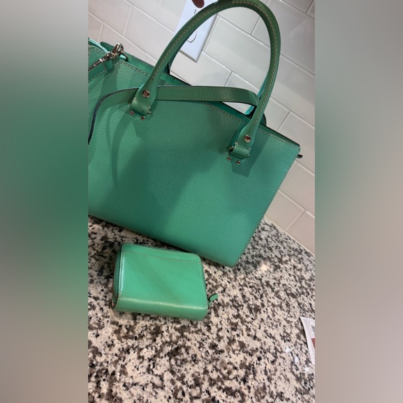Kate Spade Aqua Satchel and Wallet - Picture 7 of 9
